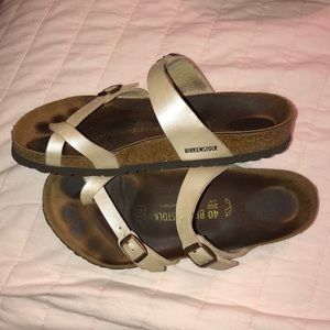 Pearl Birkenstock Mayari Toe Loop Sandals